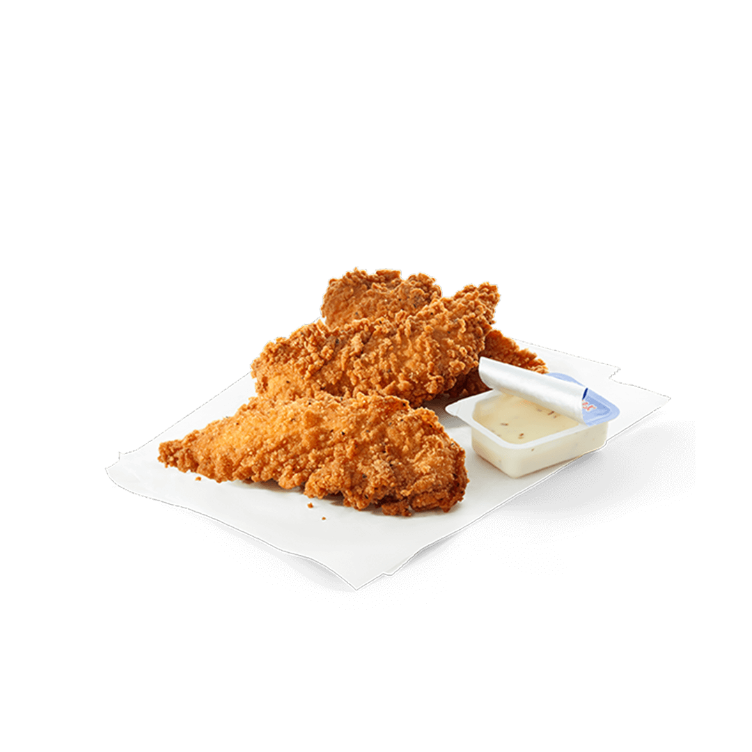 how many calories in chick fil a chicken strips